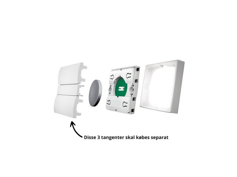 Light Solutions Lightbee ZigBee-Schalter für FUGA - Austauschbare Tasten