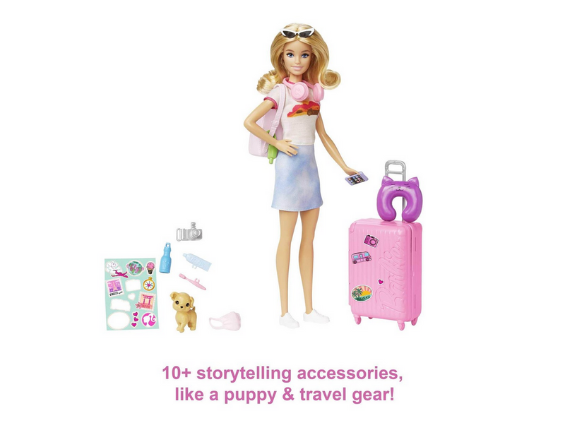 Barbie Travel Set With Puppy
