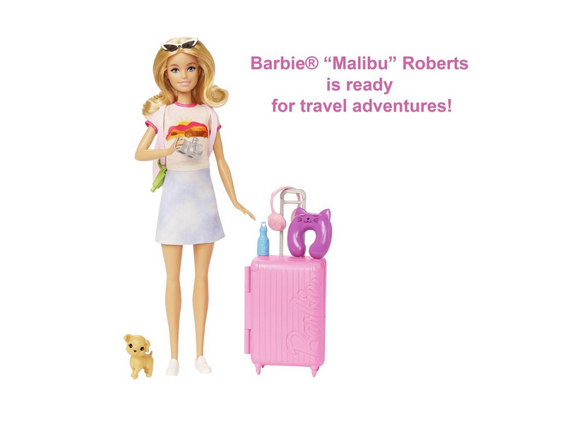 Barbie Travel Set With Puppy