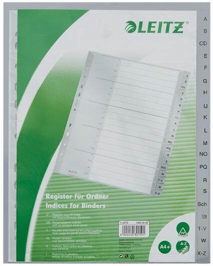 LEITZ A4 Ordnerregister A-Z Plastik - 20-teilig