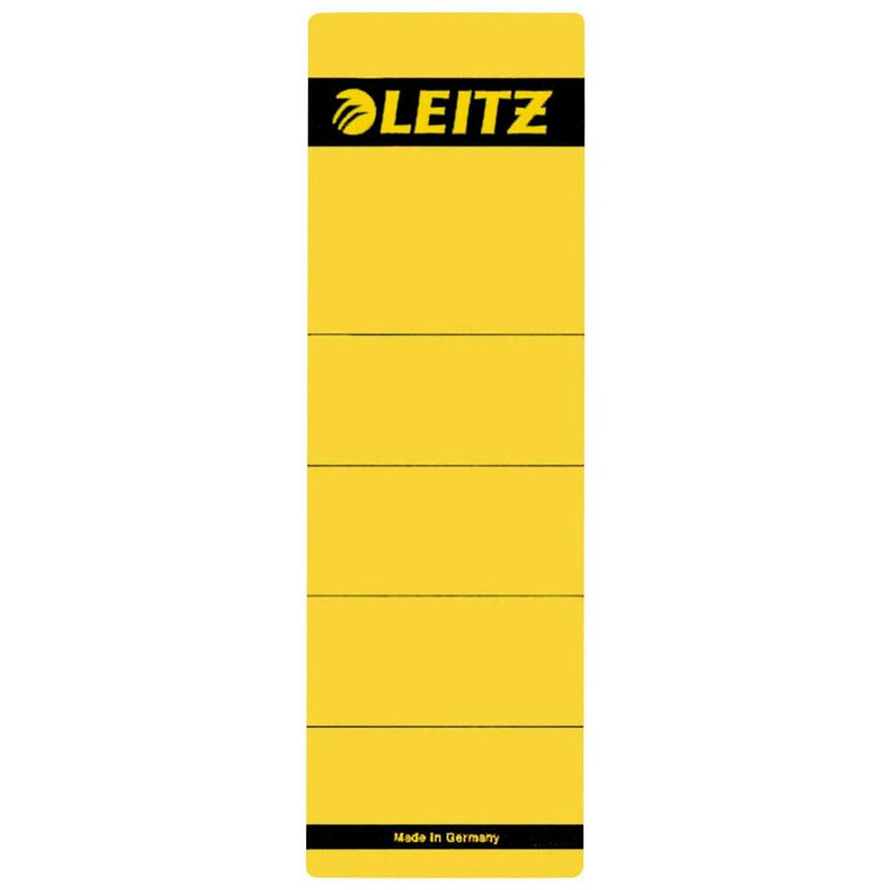 LEITZ Ordneretiketten 1642 gelb für 8,0 cm Rückenbreite - 10 Stück