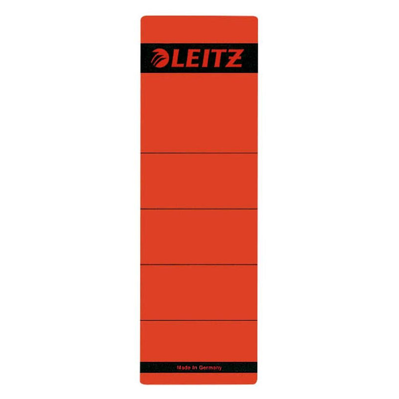 LEITZ Ordneretiketten 1642 rot für 8,0 cm Rückenbreite - 10 Stück