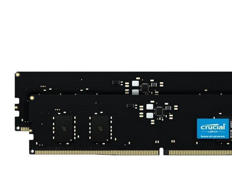 Crucial UDIMM DDR5-5600 - 64GB - CL46 - Dual Channel (2 pcs) - AMD EXPO & Intel XMP - Schwarz