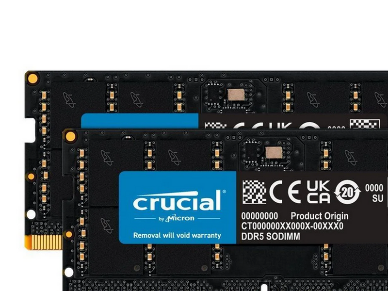 Crucial SODIMM DDR5-5600 - 64GB - CL46 - Dual Channel (2 pcs) - Schwarz
