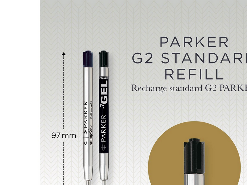 Parker Jotter London Nachfüllminen im Discovery Pack: 3 QUINKFlow-Nachfüllminen für Kugelschreiber und 3 QUINK-Nachfüllminen mit Geltinte