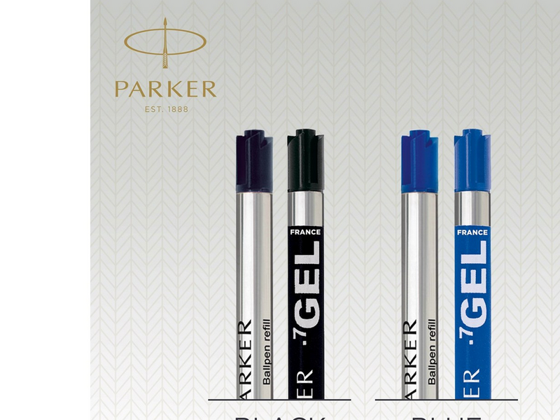 Parker Jotter London Nachfüllminen im Discovery Pack: 3 QUINKFlow-Nachfüllminen für Kugelschreiber und 3 QUINK-Nachfüllminen mit Geltinte