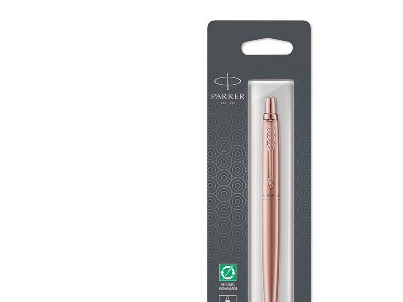 Parker Jotter XL Kugelschreiber | Monochrome matte Roségold | mittlere Stiftspitze | blaue Tinte
