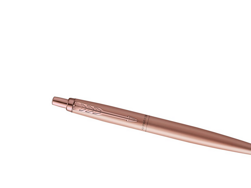 Parker Jotter XL Kugelschreiber | Monochrome matte Roségold | mittlere Stiftspitze | blaue Tinte