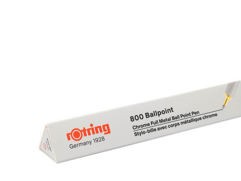 Rotring rOtring 800 Kugelschreiber | mittlere Spitze | silberner Tinte | schwarzer Schaft | nachfüllbar