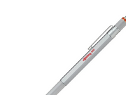 Rotring rOtring 800 Kugelschreiber | mittlere Spitze | silberner Tinte | schwarzer Schaft | nachfüllbar