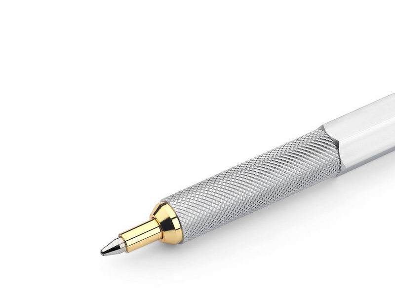 Rotring rOtring 800 Kugelschreiber | mittlere Spitze | silberner Tinte | schwarzer Schaft | nachfüllbar