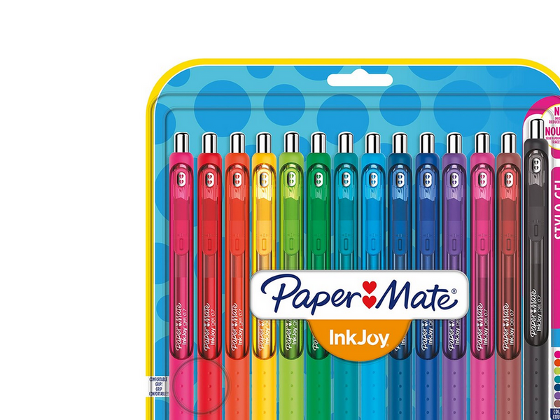 Paper Mate InkJoy Gelstifte | mittlere Spitze (0,7mm) | sortierte Farben | 14 Stück