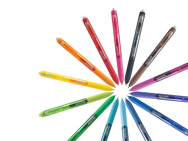 Paper Mate InkJoy Gelstifte | mittlere Spitze (0,7mm) | sortierte Farben | 14 Stück