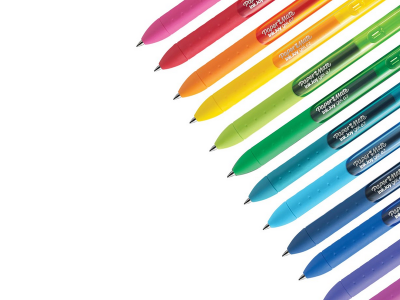 Paper Mate InkJoy Gelstifte | mittlere Spitze (0,7mm) | sortierte Farben | 14 Stück