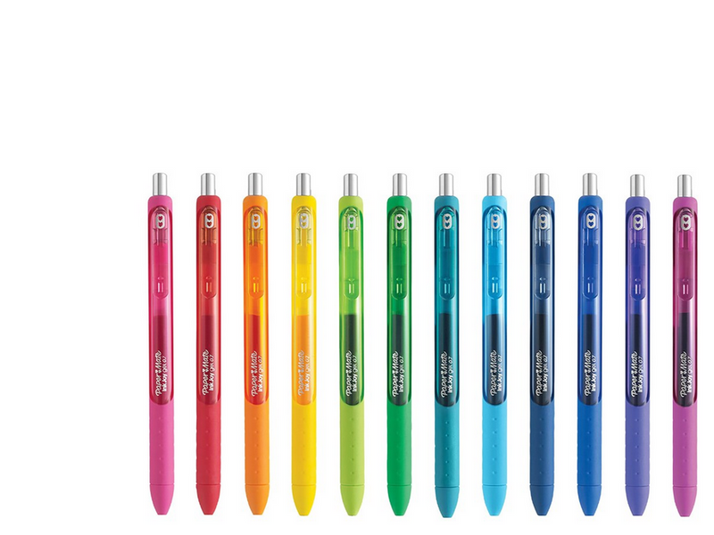 Paper Mate InkJoy Gelstifte | mittlere Spitze (0,7mm) | sortierte Farben | 14 Stück