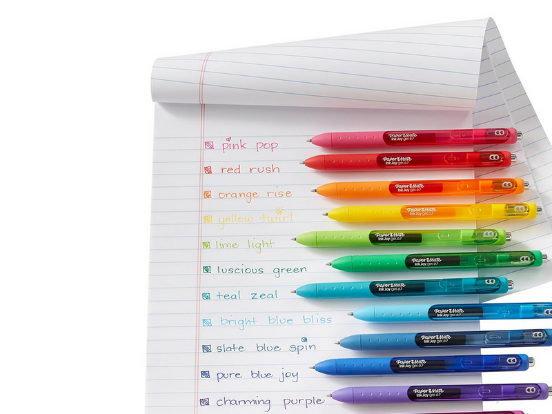Paper Mate InkJoy Gelstifte | mittlere Spitze (0,7mm) | sortierte Farben | 14 Stück