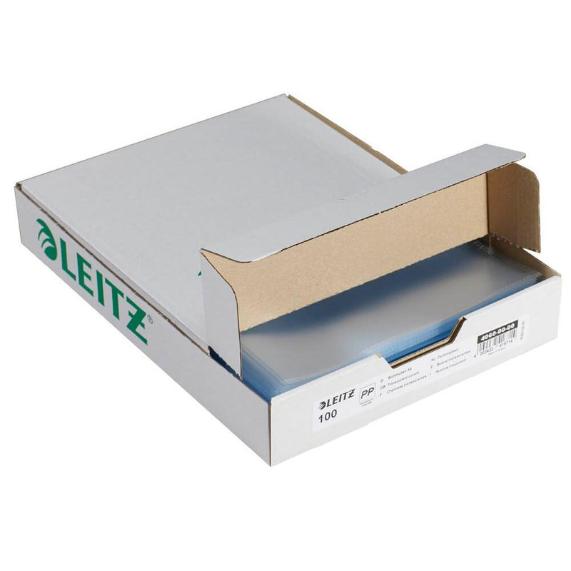 LEITZ Sichthüllen 4060 DIN A4 transparent genarbt 0,17 mm - 100 Stück