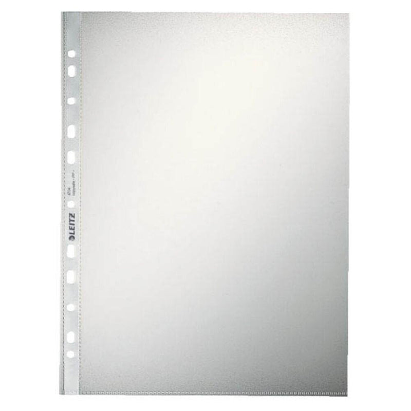 LEITZ Prospekthüllen 4704 DIN A4 transparent genarbt 0,10 mm - 100 Stück