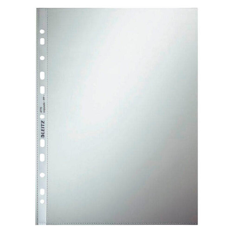 LEITZ Prospekthüllen 4770 DIN A4 glasklar glatt 0,08 mm - 100 Stück