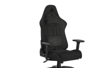Corsair TC100 Relaxed Fabric Gaming Stuhl - Schwarz - Stoff - Bis zu 120 kg