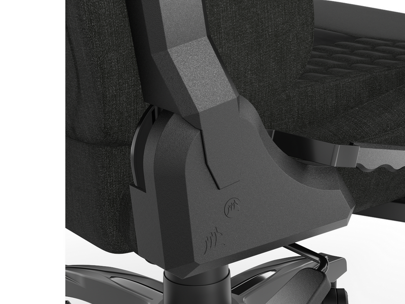 Corsair TC100 Relaxed Fabric Gaming Stuhl - Schwarz - Stoff - Bis zu 120 kg