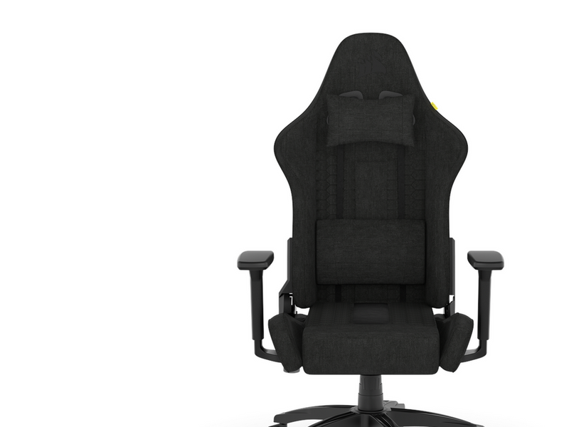 Corsair TC100 Relaxed Fabric Gaming Stuhl - Schwarz - Stoff - Bis zu 120 kg