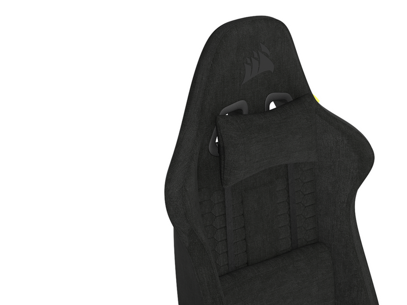 Corsair TC100 Relaxed Fabric Gaming Stuhl - Schwarz - Stoff - Bis zu 120 kg