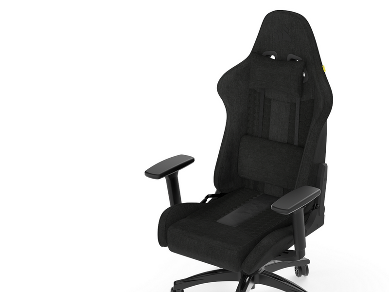 Corsair TC100 Relaxed Fabric Gaming Stuhl - Schwarz - Stoff - Bis zu 120 kg