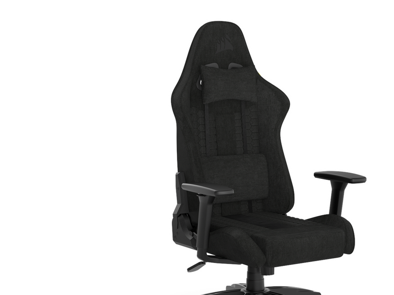 Corsair TC100 Relaxed Fabric Gaming Stuhl - Schwarz - Stoff - Bis zu 120 kg