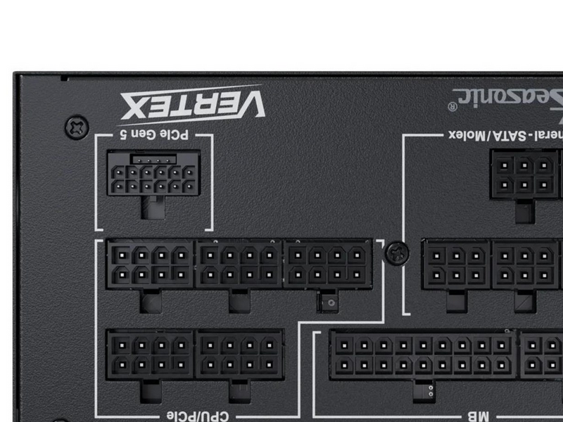 Seasonic Vertex GX 1200 Netzteile - 1200 Watt - 135 mm - ATX 3.1 - 80 Plus Gold zertifiziert