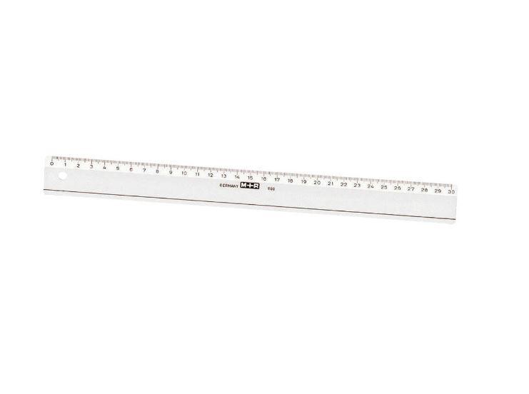 M + R Lineal 30,0 cm - glasklar