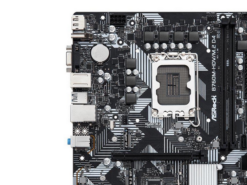 ASRock B760M-HDV/M.2 D4 Mainboard - Intel B760 - Intel LGA1700 - DDR4 RAM - Micro-ATX