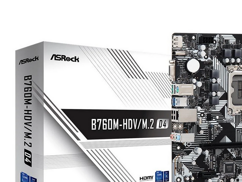 ASRock B760M-HDV/M.2 D4 Mainboard - Intel B760 - Intel LGA1700 - DDR4 RAM - Micro-ATX