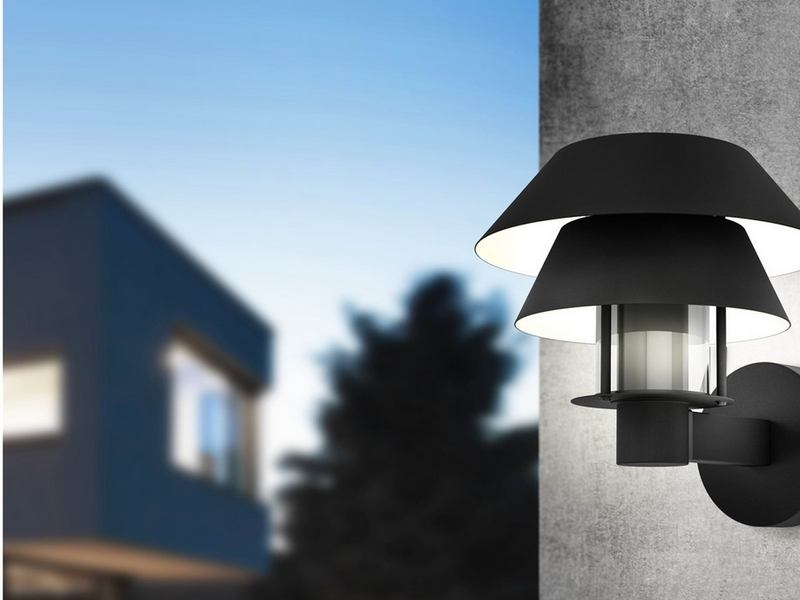 EGLO CHIAPPERA outdoor wall lamp black