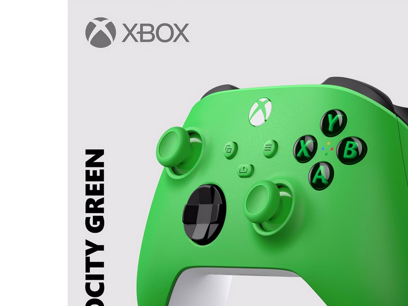 Microsoft Xbox - Velocity Green - Wireless Controller - Microsoft Xbox One