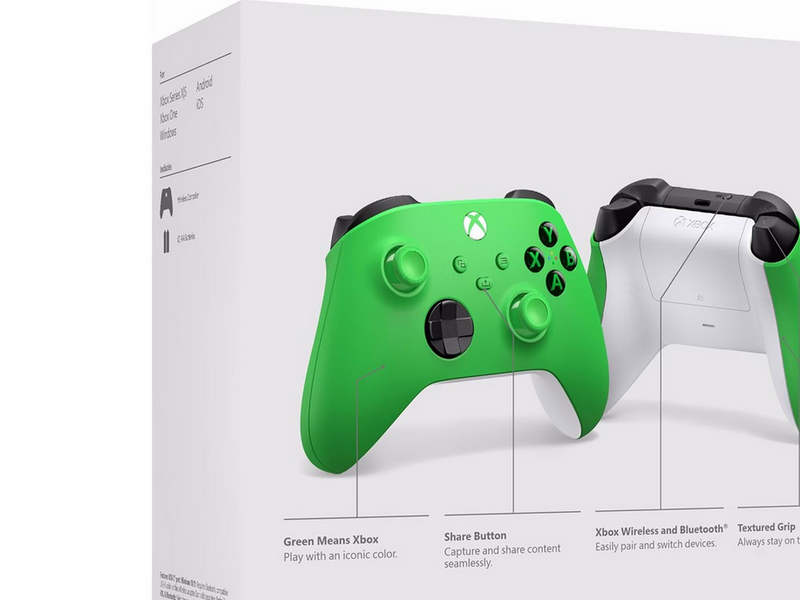Microsoft Xbox - Velocity Green - Wireless Controller - Microsoft Xbox One
