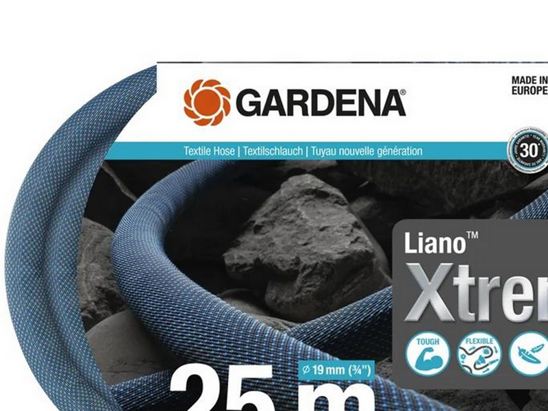 Gardena Textile hose Liano™ Xtreme 19 mm (3/4") 25 m, set