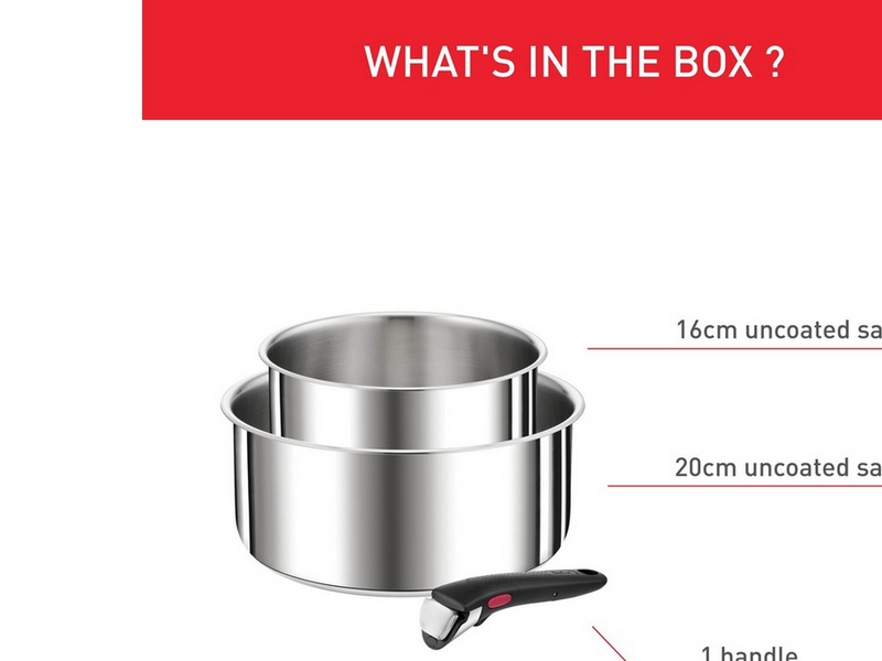 Tefal Ingenio Preference ON Kochtopf-Set - 3-teilig
