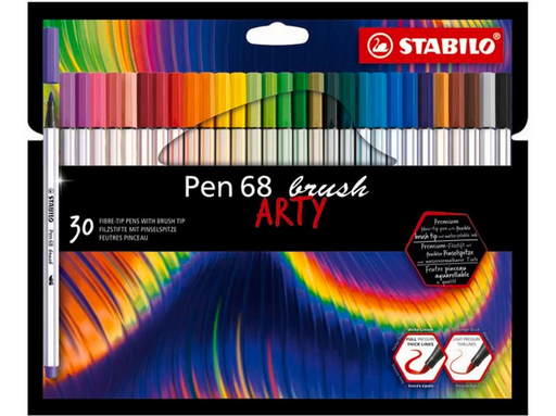 STABILO Pen 68 ARTY carton pack of 30 brush pens