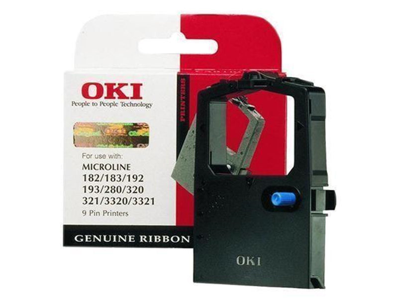 OKI Ribbon/black 9pin 1000sh f 100-300 - Print ribbon Schwarz