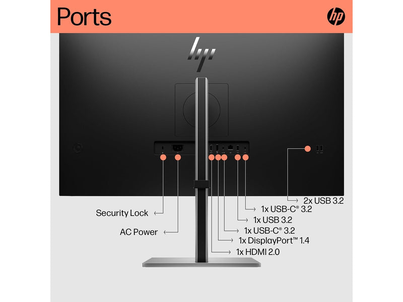 31.5" HP E32K G5 - 3840x2160 (4K) - 60Hz - IPS