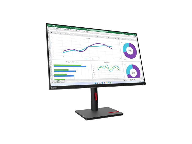 31.5" Lenovo ThinkVision T32h-30 - 2560x1440 (QHD) - 60Hz - IPS - 90W USB-C