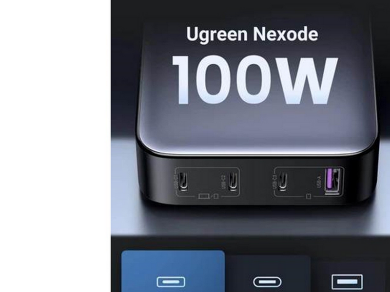 UGREEN Nexode GaN 100W Quad USB Charger