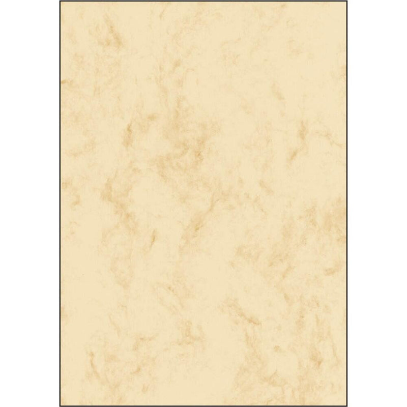 sigel Briefpapier Marmor beige DIN A4 200 g/qm - 50 Blatt