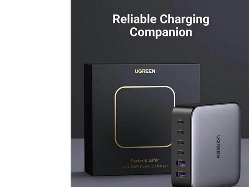 UGREEN Nexode GaN 200W - 6 x USB ports