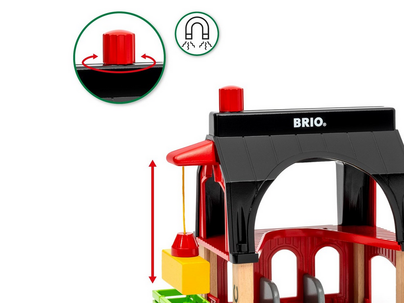 Brio BRIO Tierscheune mit Heuwaggon