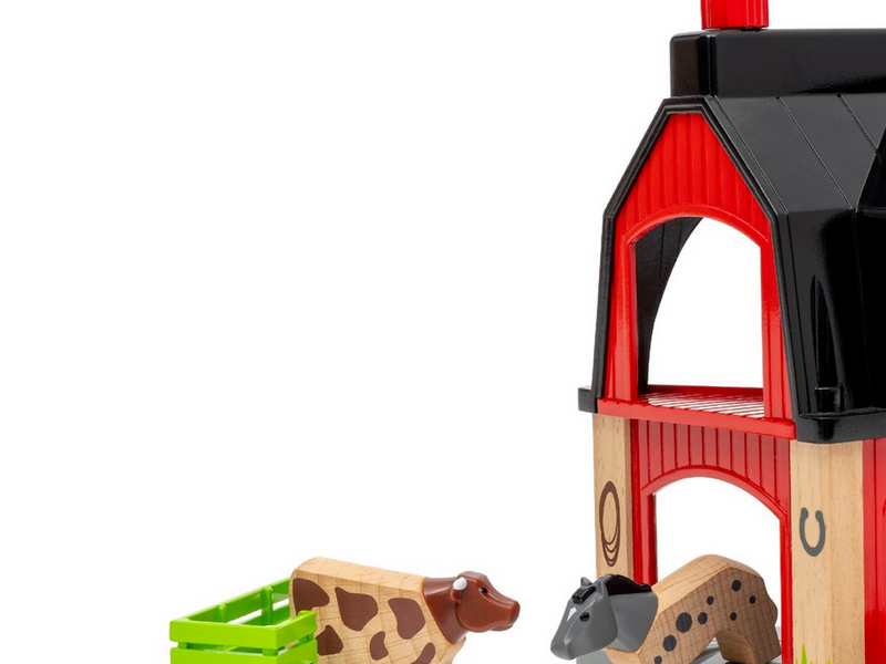 Brio BRIO Tierscheune mit Heuwaggon