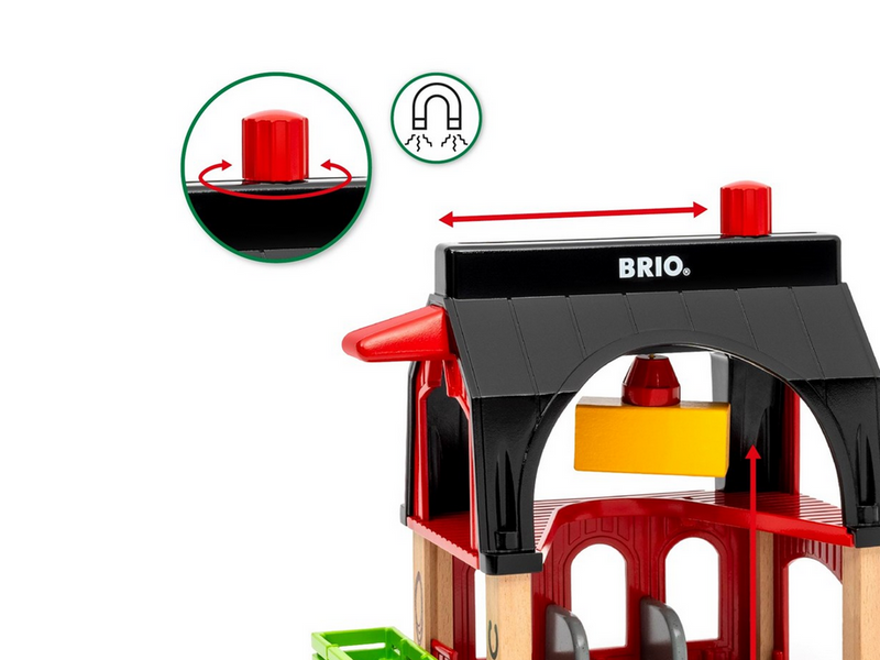 Brio BRIO Tierscheune mit Heuwaggon