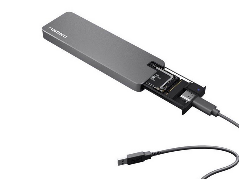Natec RHINO - storage enclosure - M.2 NVMe Card / PCIe (NVMe) - USB 3.2 (Gen 2x1)