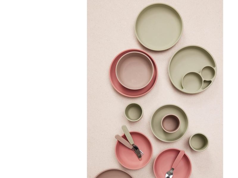 Filibabba Silicone dinner set - Green